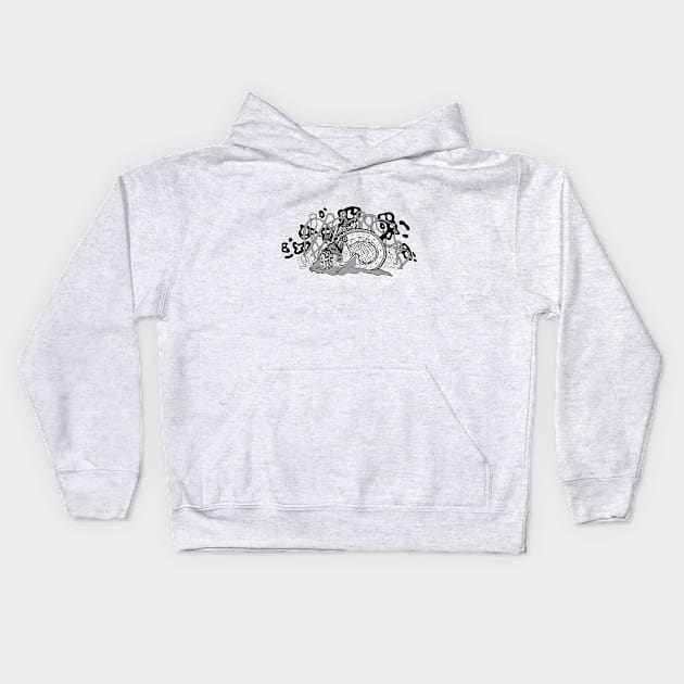 Snail Kids Hoodie by euglenii